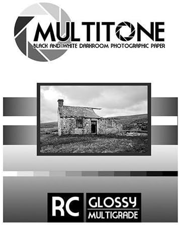 Inkpress MultiTone Black & White Resin Coated BW Glossy Darkroom Photographic Paper, 8x10", 250 Sheets