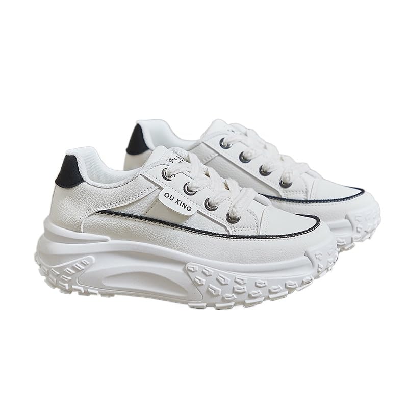 Chunky Sneakers White Joggers Shoes Chunky Sneakers White Soled