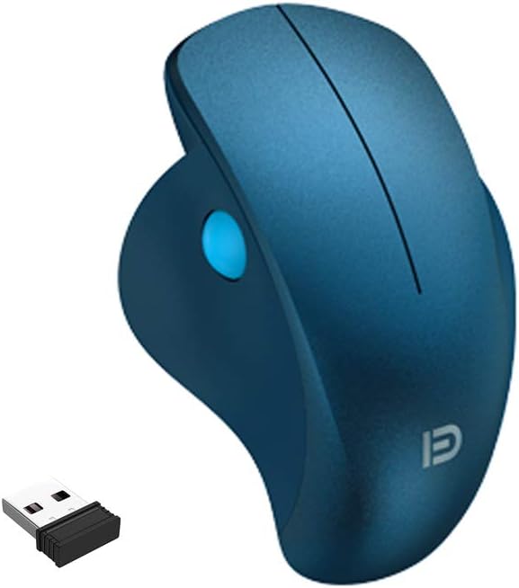 Wireless Mouse,Attoe 2.4G Wireless Laptop Mouse with Side Roller Wheel, 20m Connection Distance,Silent Ergonomic Wireless Mouse Works for Mac OS/Windows (Cobalt Blue)