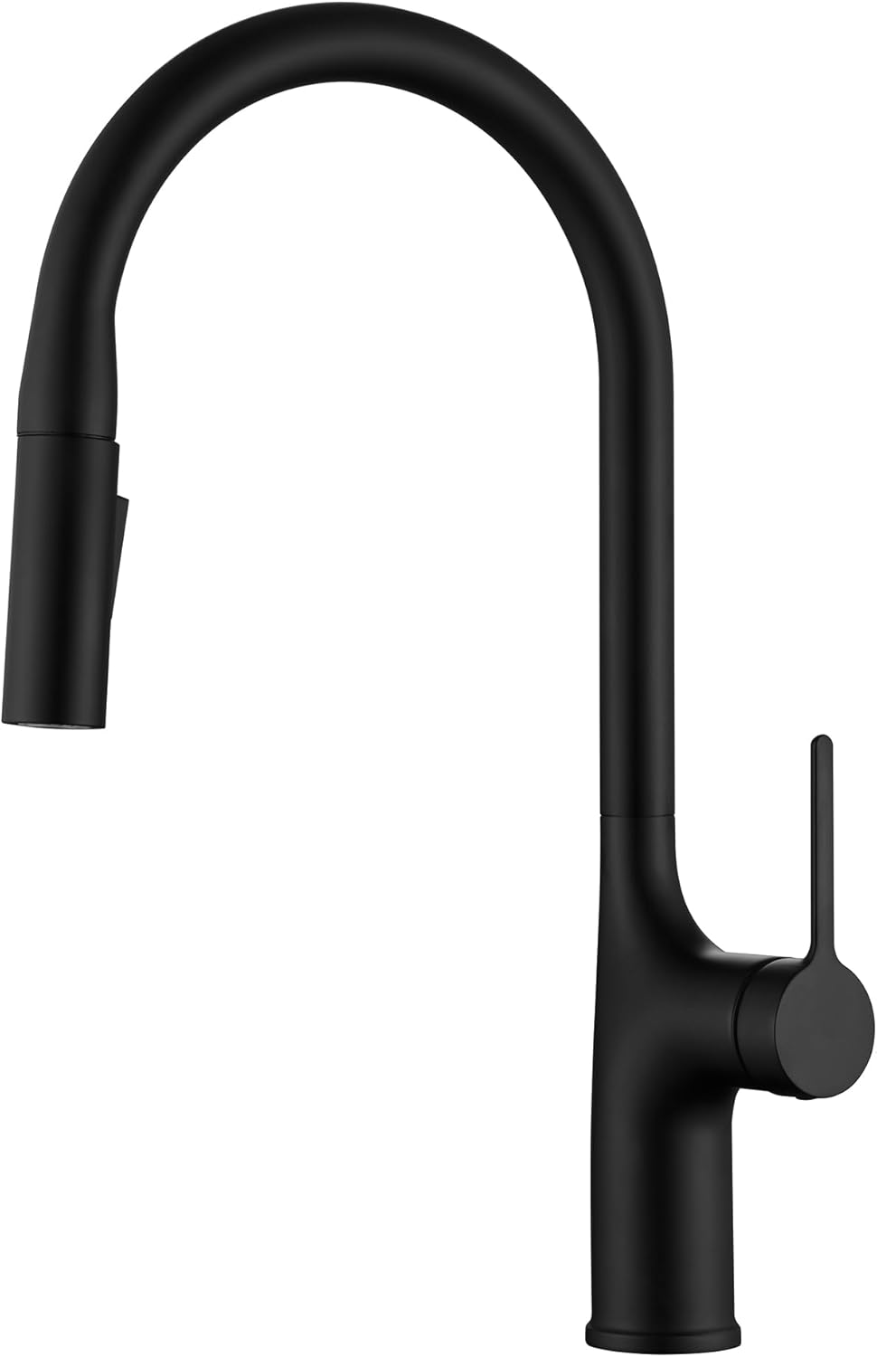 SUMERAIN Matte Black Kitchen Faucet with Pull Down Sprayer, Stainless Steel Kitchen Sink Faucet DOE Certified