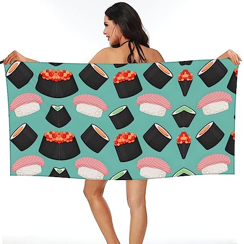 Serviette de bain sushi sans sable microfibre pour adulte - 8