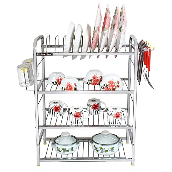 LIKEY Products 4 Layer 18*18 inch Kitchen Dish Rack/Kitchen Utensils