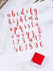 Letras de alfabetos minúsculos, carimbos transparentes para fazer cartões, decoração faça você mesmo, scrapbooking, fonte criativa para letras, decoração de envelopes.