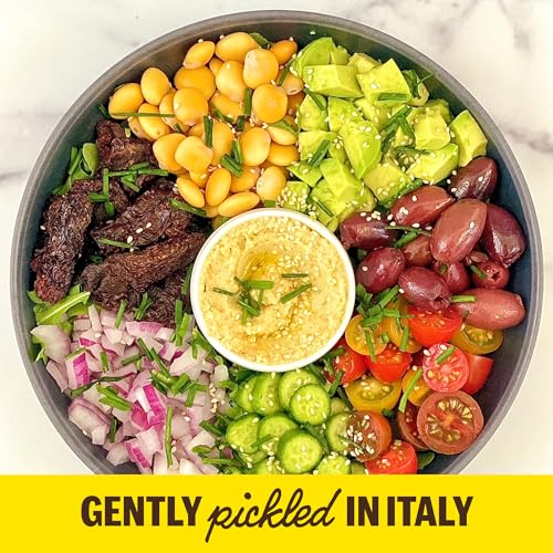 Simply Pickled Lupini Beans Snack by BRAMI | 9g Plant Protein, 0g Net Carbs | Vegan, Vegetarian, Keto, Mediterranean Diet, Non Perishable, Healthy Snack | 2.3 oz (Variety, 8 Count)