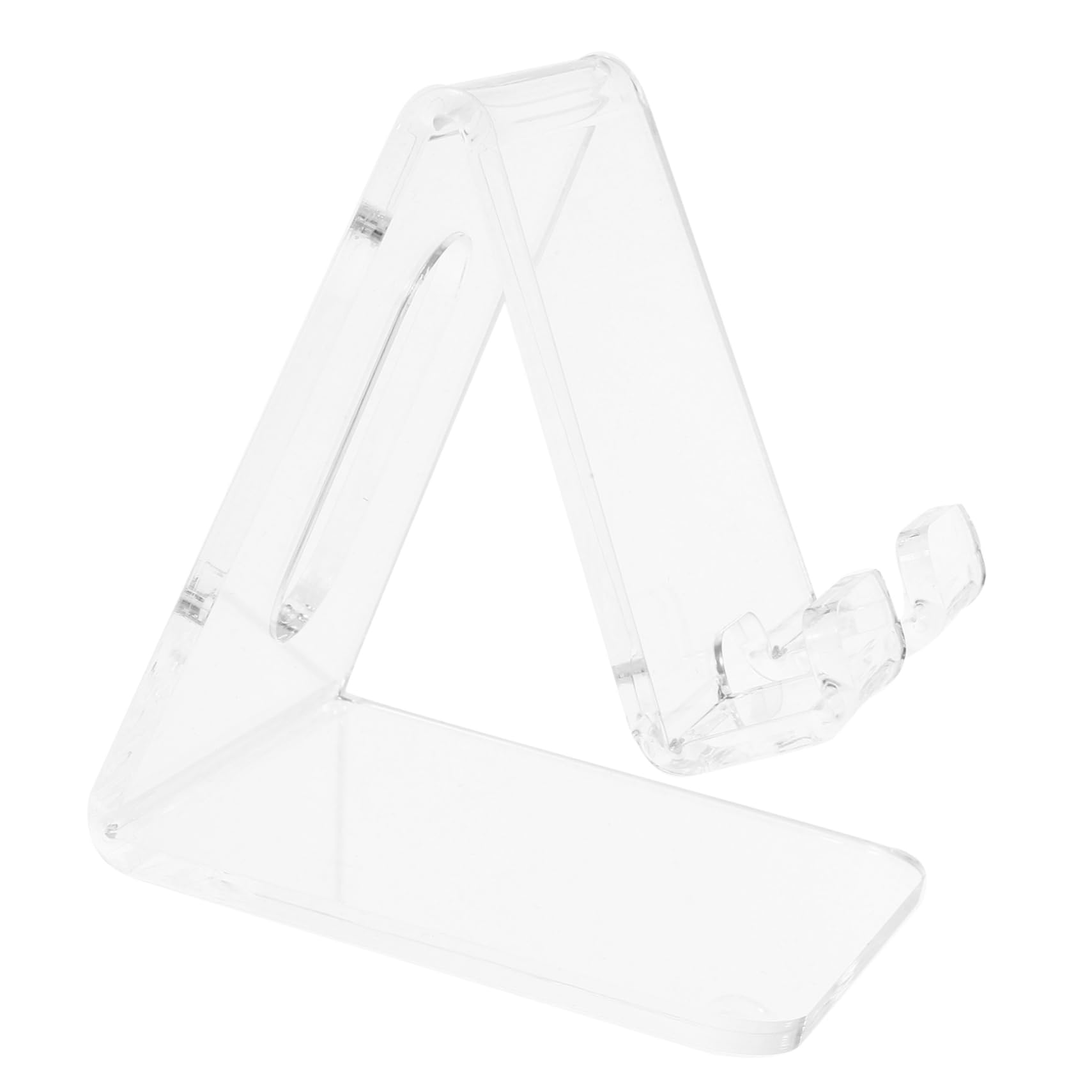 Hemobllo 5pezzi Supporto per Cellulare Acrilico Trasparente Porta Smartphone da Scrivania per Videochiamate e Streaming Design Elegante e Funzionale per Uso Domestico e Ufficio