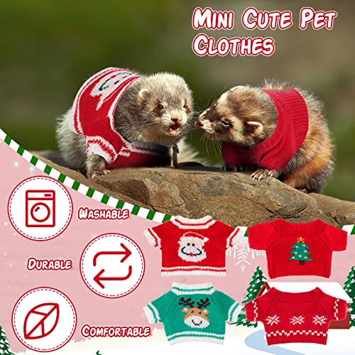 4 Pzas Ropa para Hurones y Animales Pequeños (Estilo Copo de Nieve) miniatura 4