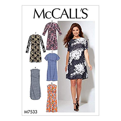 MCCALL 's Patterns 7533u00a0B5 de Costura para/para Vestidos de Mujer, Multicolor, tamaño 8u00a0u0096u00a016