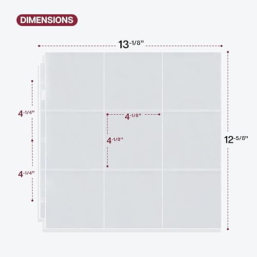 Miniatura 3 de Dunwell Fundas para álbumes de fotos de 4 x 4 pulgadas (paquete de 25), se adapta a carpetas de álbumes de 3 anillos de 12 x 12 pulgadas, páginas de