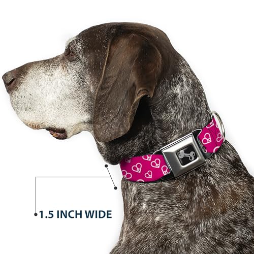 Collier de Chien Ceinture de Sécurité Nylon Rose Buckle Down M - 8
