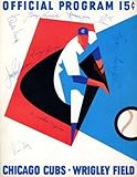 Willie Stargell Pesky Alley Fryman 1965 Cubs vs Pirates Game Program Signed by 9
