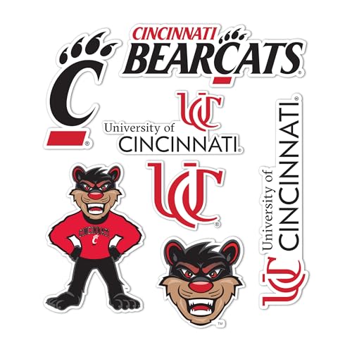 Desert Cactus University of Cincinnati Sticker Bearcats UC Sticker Vinyl Decals Laptop Water Bottle Car Scrapbook Sheet T2 (Type 2-2)