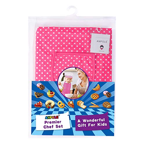 25Pcs Chef Set for Kids, Kitchen Cooking and Baking Kits, Dress Up Role Play Toys, Apron, Chef Hat, Oven Mitt, Wooden Spoon, Cookie Cutters, Silicone Cupcake Moulds for Little Girls Gift - Pink