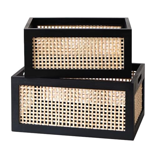 Cesta de madera resistente y almacenamiento de ropa para armarios y hogar 4