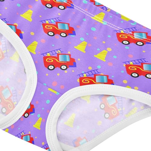 Little Girl Underwear Toddler Panties Kids Undies Vehicle Trucks Soft Cotton Briefs 2T-8Y4