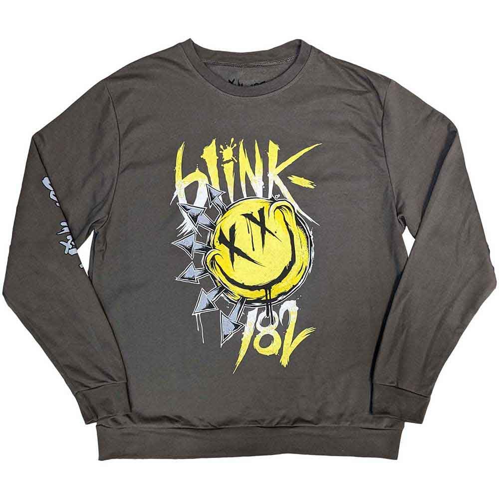 Rock Off officially licensed products Blink-182 Big Smile Sweatshirt S Charcoal