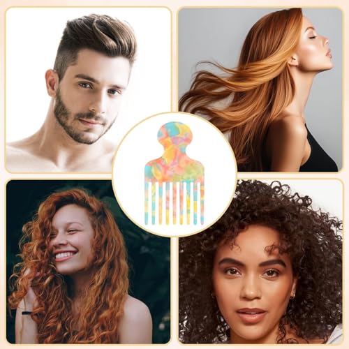 Peine Hair Pick de 4.7 pulgadas para cabello rizado miniatura 6