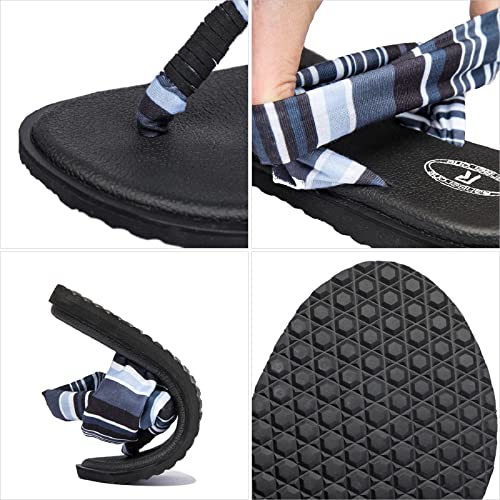 Image of Ranberone Women's Yoga Mat Flip Flops Casual Flat Summer Beach Sandals
