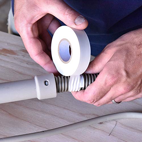 image for Gaffer Power White Electrical Tape - Vinyl Electric Tape (5 Pack) | 7 
