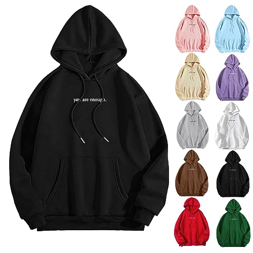 Kapuzenpullover Für Damen Herbst Winter Hoodie Oversize Pullover mit...