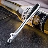 COMOGOGO Flaschenöffner, Premium Bieröffner in ergonomischem Design, Stylischer Bottle Opener mit rutschfestem Griff, Exklusiver Kapselheber