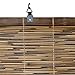Forever Bamboo Light-Filtering Cord-Free Bamboo Reed Roll-Up Blind Shades for Windows Manual Roman Blinds Coffee 72 in W x 72 in H