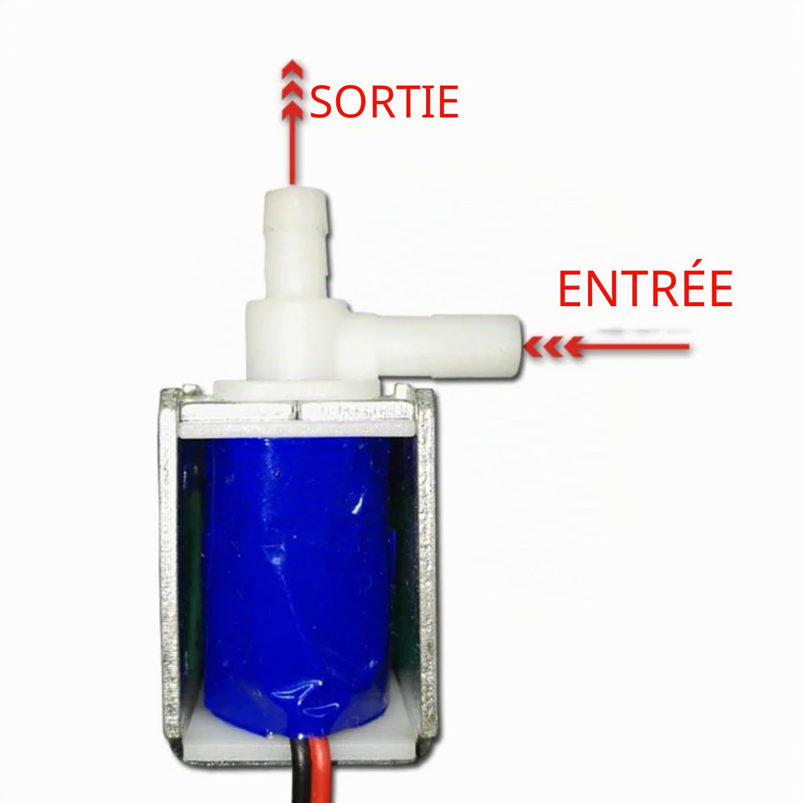 Mini électrovanne 2 positions 3 voies, 100mA 0,6W Soupape d'échappement électromagnétique Micro-électrovanne à réponse rapide Normalement ouverte pour Industrie, Laboratoire(DC 6V)