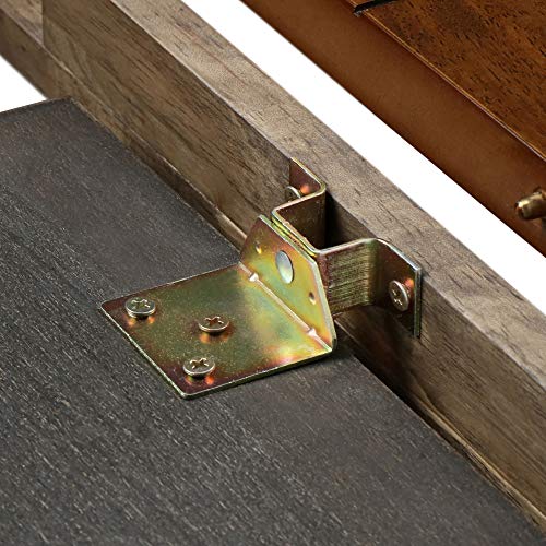 Clickdecor Wesley Extendable Dining Table, Brown #TOP4