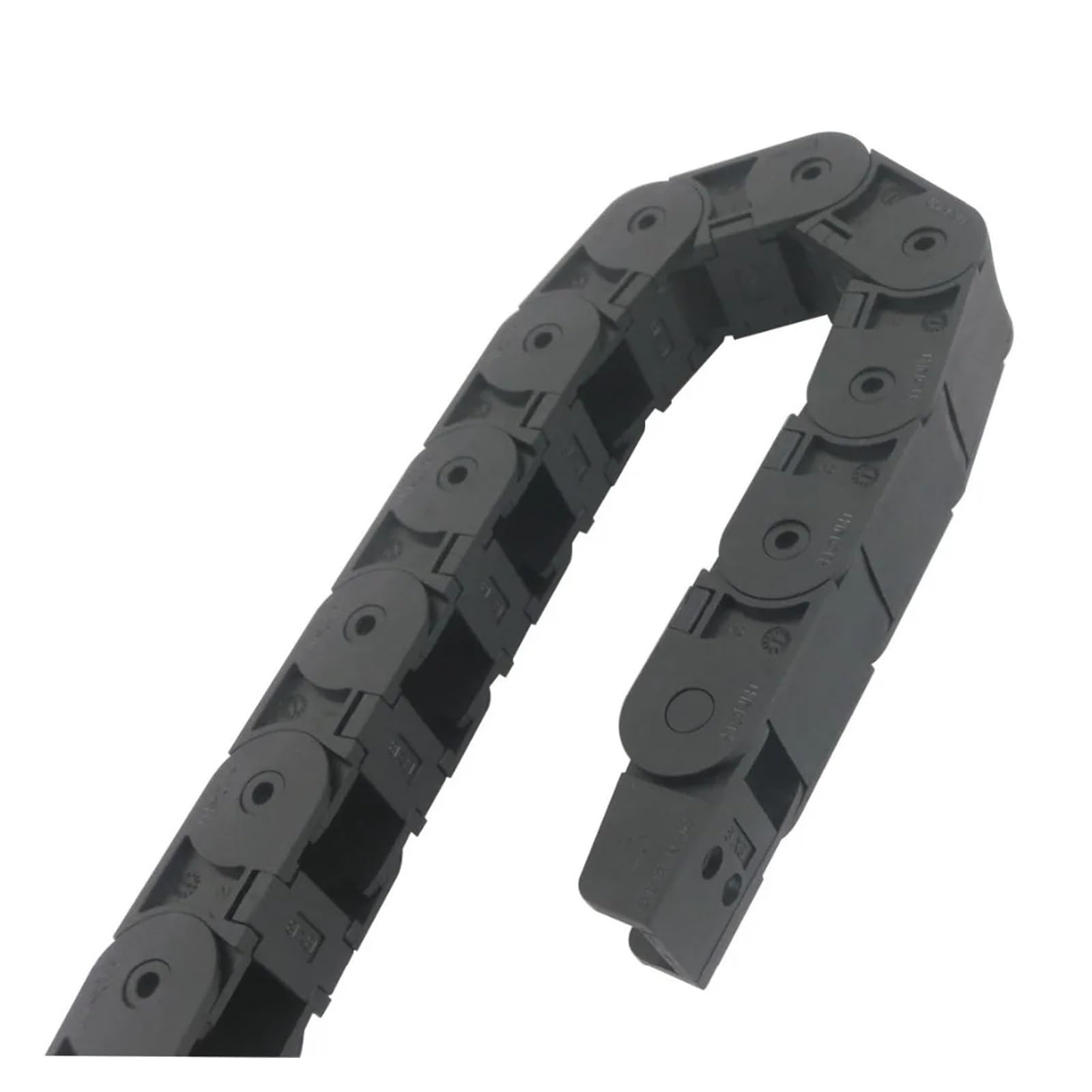 Equipos industriales Cadenas de transmisión 18 x 18 mm Tamaño Interno 1,01 M Cadena de Arrastre de Cable de Nailon Reforzado con plástico Cadenas de transmisión