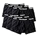 Produktbild TOM TAILOR Herren Hip Pants Boxershorts 6er Pack - Black-Black-Black (9303) - M