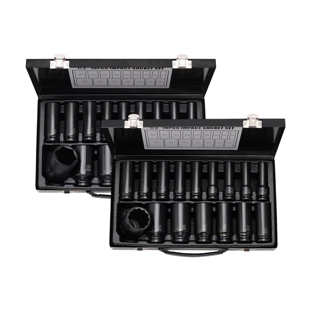Set di chiavi a bussola pneumatiche per impieghi gravosi da 10 mm-36