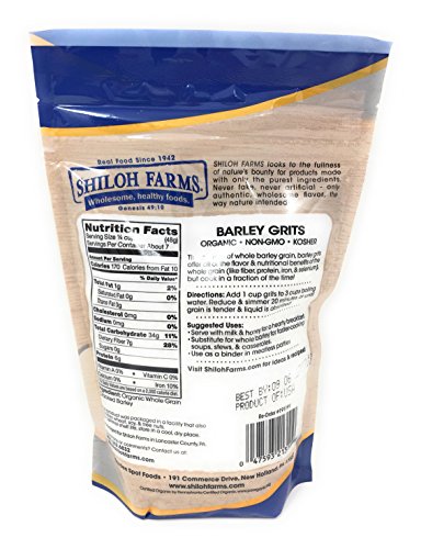 Shiloh Farms Organic Barley Grits -- 12 oz - 2 pc - Thumbnail 5