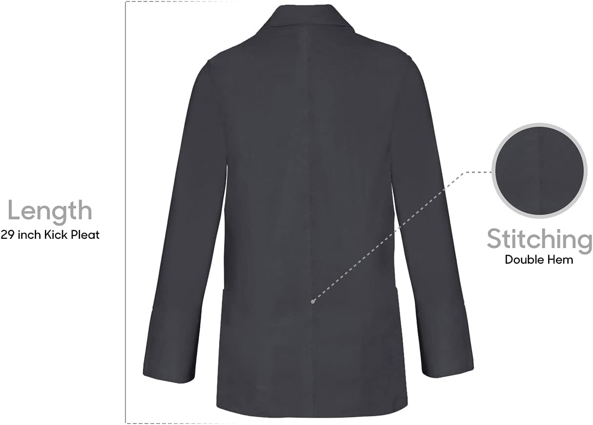 HEEDFIT Panda Uniform 29” Women’s Medical Lab Coat – Customizable Lab coats for Women