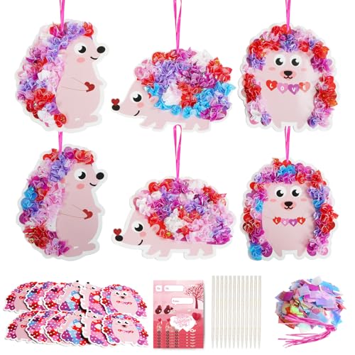 Fennoral 12 Pack Valentine's Craft Kits for Kids