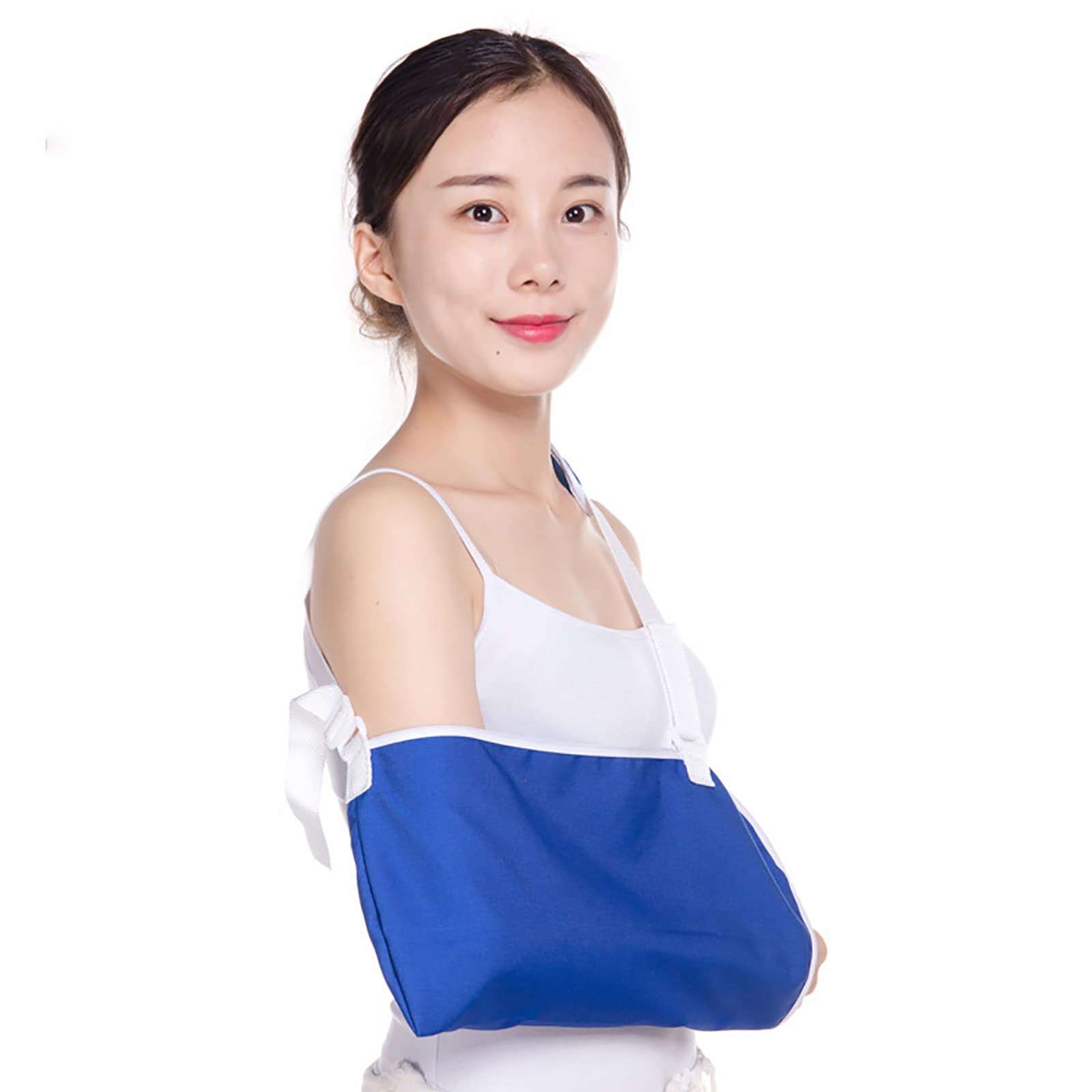 Banda para antebrazo, inmovilizador de Brazo, Banda Transpirable Ligera para Hombres y Mujeres, Soportes de Cabestrillo Ajustables para Hombro, Codo, muñeca,M