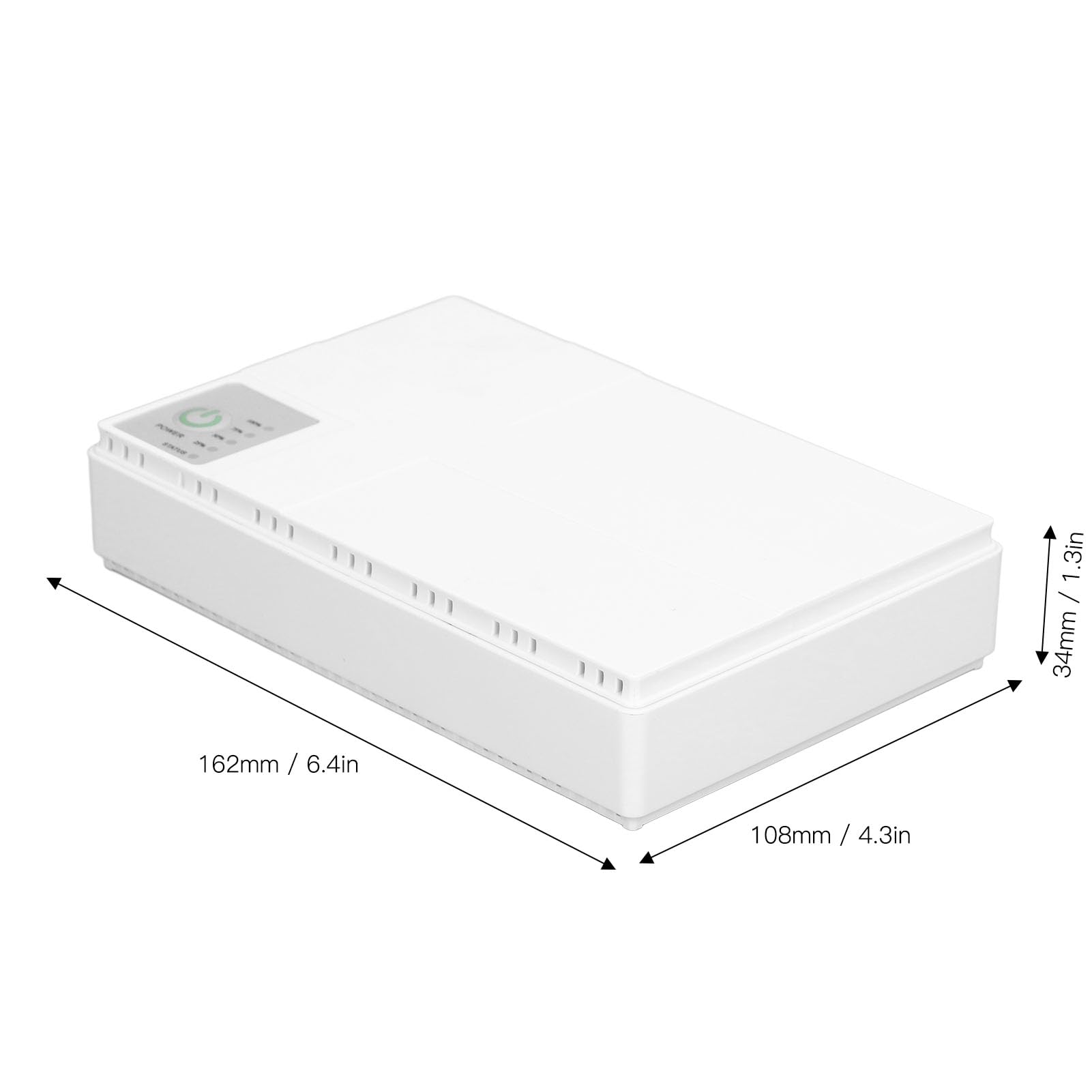 Generic Mini Dc backup kamera routera biały 85‑265V zasilacz awaryjny do awaryjnego zasilania wyjściowego, materiał ABS (wtyczka EU)