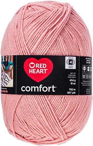 Image of RED HEART E707D.3205 Comfort Yarn, Petal Pink