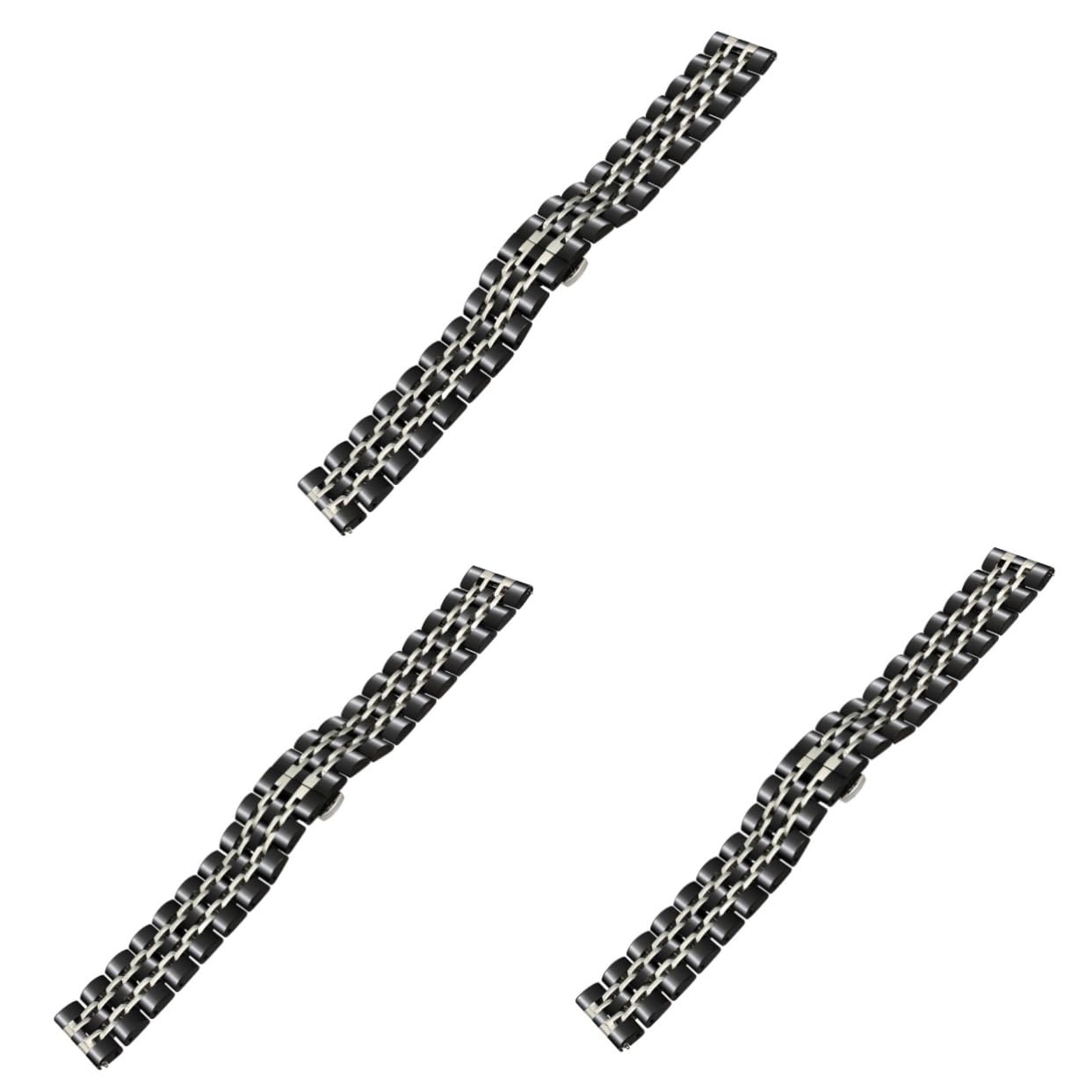 Hemobllo 2 Pièces Bracelet De Montre En Acier Inoxydable Élégance Gracieuse Funky Équipement Compatible Bracelet Large s De Montre De e Intelligente De