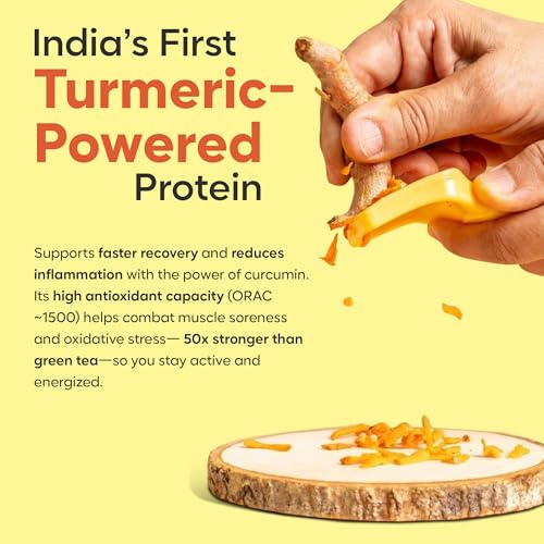 Image of Foodstrong Whey Protein Powder (Concentrate + Isolate), 100% Hormone Free Grass-Fed Whey, 24G Protein & 6.6G BCAA, Malai Kulfi, With Turmeric & Digestive Enzymes, 6 Sachets, 210G