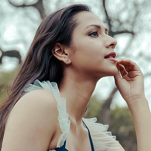 Celtic Stud Earrings 925 Sterling Silver Crescent Moon Celtic Knot Triangle Vintage Stud Earrings for Women Hypoallergenic Celtic Irish Jewelry Gift3