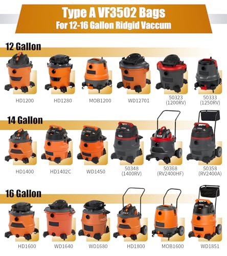 RDGD* 12-16 Gallon (VF3502) Replacement Dust Collecton Bag - View #8
