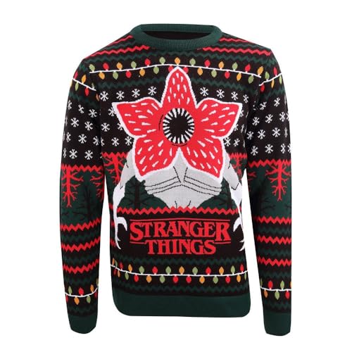 Pull de Noël Stranger Things homme, le cadeau idéal avec motif Demogorgon