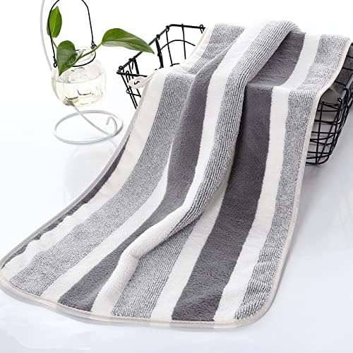 Image of MAXOSHINE Quick Dry Hand Towel for Wash Basin Gym Sports Travel-Super Soft Microfiber Face Towel for Men & Women-40 x 60 cm (Set of 4, Grey /Brown)