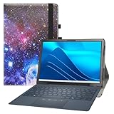 MAMA MOUTH for Dell Latitude 7350 Detachable Case,PU Leather Folio 2-Folding Stand Cover for Dell Latitude 7350 Detachable 13' Tablet (Not fit Other Dell Laptop),Galaxy