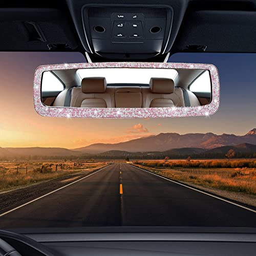 Surpassme MTRM069PK Bling Car Rear View Mirrors thumb #1