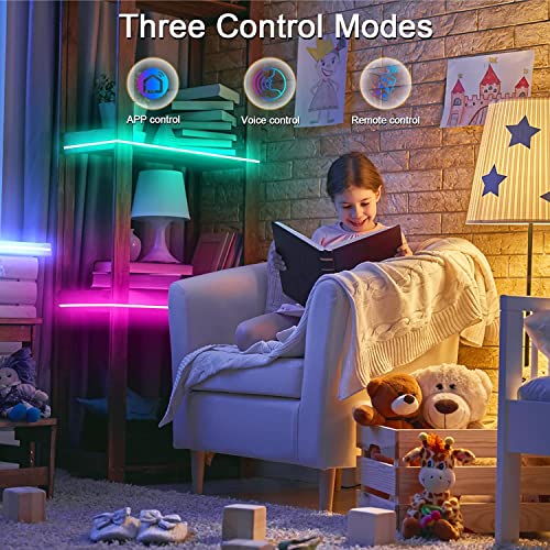 Image of DesiDiya Smart Led Strip Lights with Power Supply Color Changing 5050 RGB 300LED's Rope Light Strips - 5 Meter,Red,Blue,Green(Smart WiFi +RF Controller)(Strip-RGB-WiFi-Remote-RF -1)