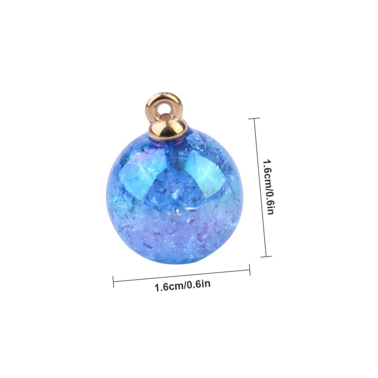 3 Series Colgante Colorido Crack Baldosas Pulseras De Cuentas Suministro De Joyas Brazalete Pulseiras Cuentas Acrílicas Colgante De Cuentas De Resina Colorful 50 Piezas*3
