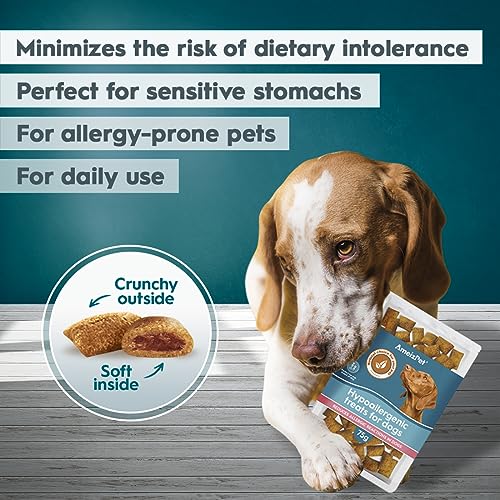AmeizPet Trockenfutter Leckere hypoallergene Hundekekse, hypoallergene Haustier-Kau-Snacks für Welpen und ältere Hunde mit empfindlichem Magen 75g (2.6 oz)