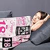 18th Birthday Gifts for Girls, 18 Year Old Girl Birthday Gifts, Birthday Gifts for 18 Year Old Girl, 18th Birthday Gifts for Her/Daughter, 18th Birthday Decorations for Girls Throw Blanket 60x50 Inch #3