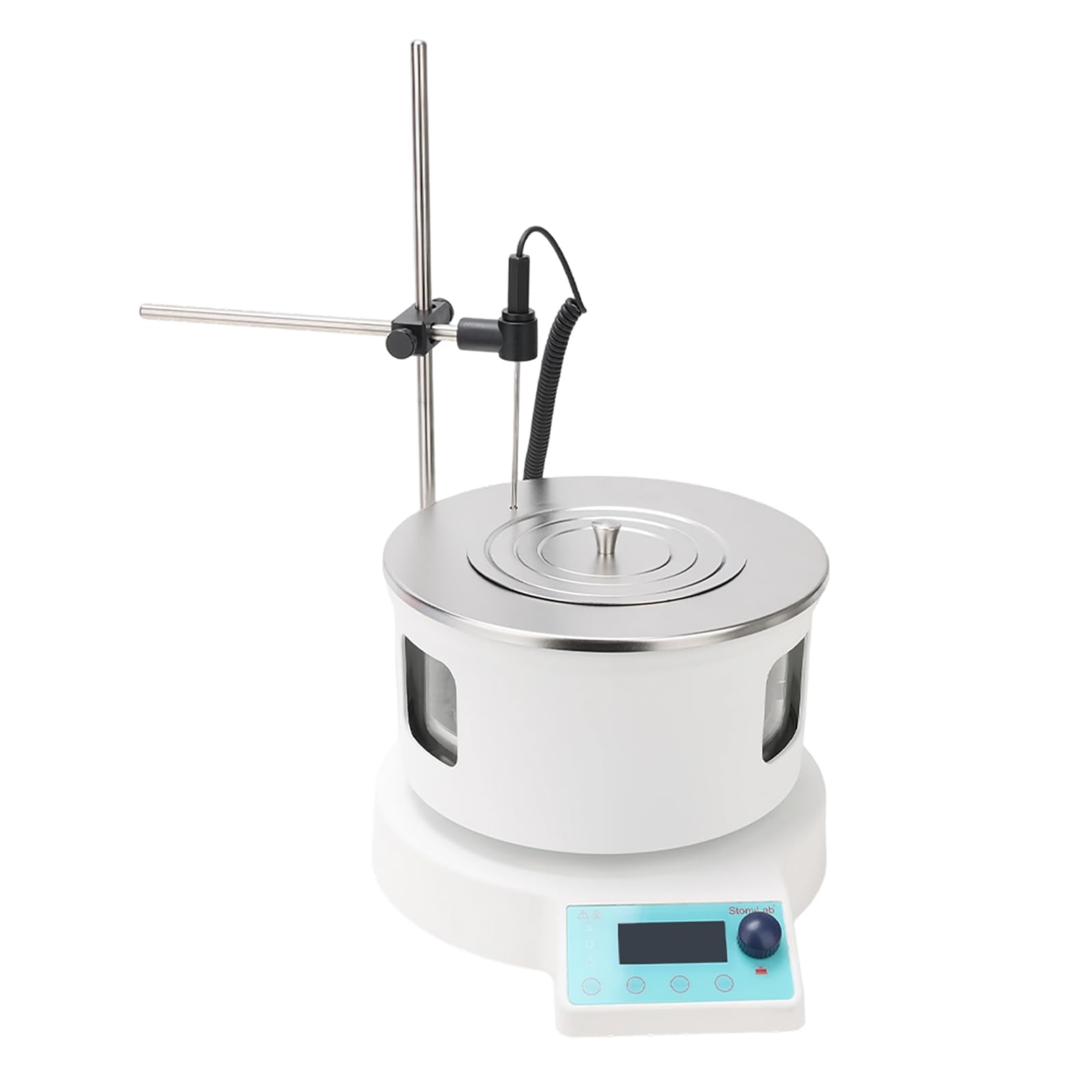 stonylab Smart Stir Baño María, Agitador Magnético con LCD, Temperatura hasta 220°C, 100-1500 RPM, para Uso en Laboratorio, 5 L