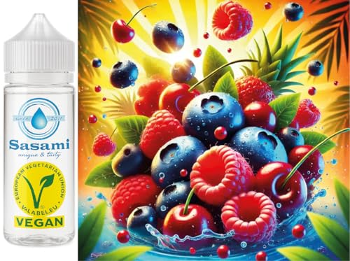 Myrtille framboise acerola arôme concentré Sasami pour e-liquide DIY vegan 100ml